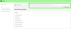Tela 1: Localize a opção de Filtros avançados
