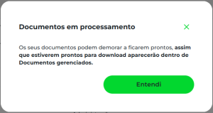 Tela 4: Confirmação