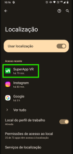 Tela 3: Aplicativo Superapp